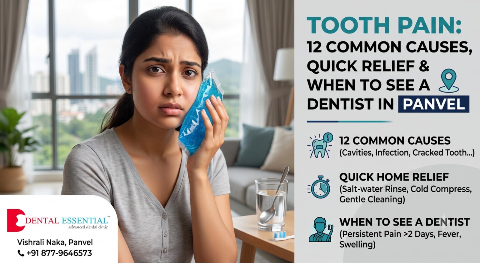 Tooth Pain: 12 Common Causes, Quick Relief & When to See a Dentist in Panvel